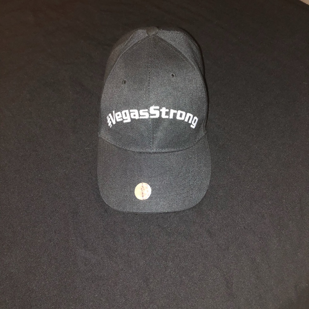 Vegas Strong black hat new never worn unisex